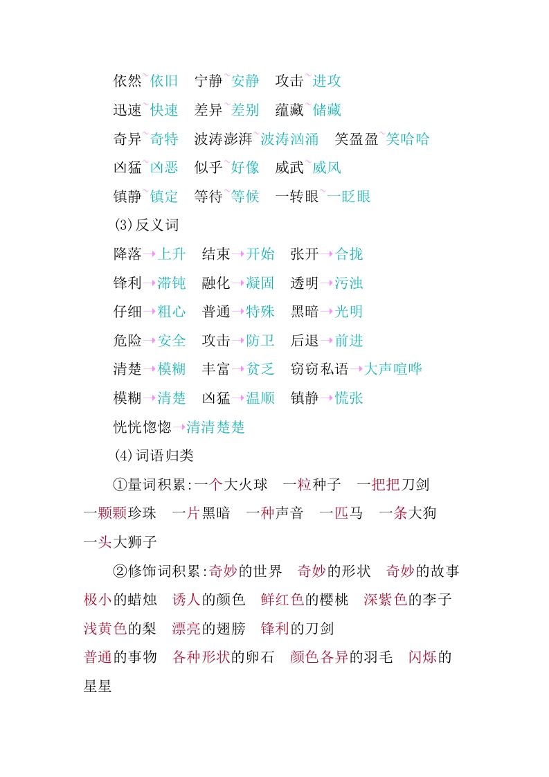 图片[3]_三年级语文下册第七单元知识小结_练习题|试卷|知识点|复习提纲