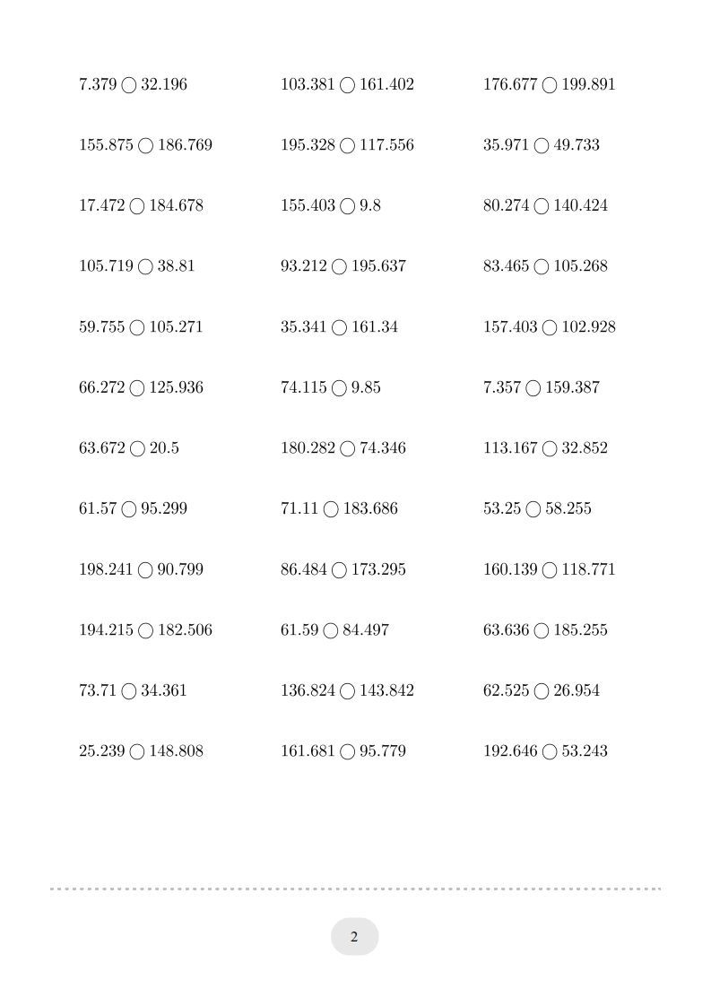 图片[2]_四年级数学下册口算题(比大小)500题（人教版）_练习题|试卷|知识点|复习提纲