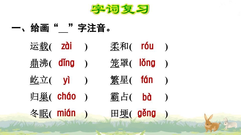 图片[2]_四年级语文上册第1单元复习_练习题|试卷|知识点|复习提纲
