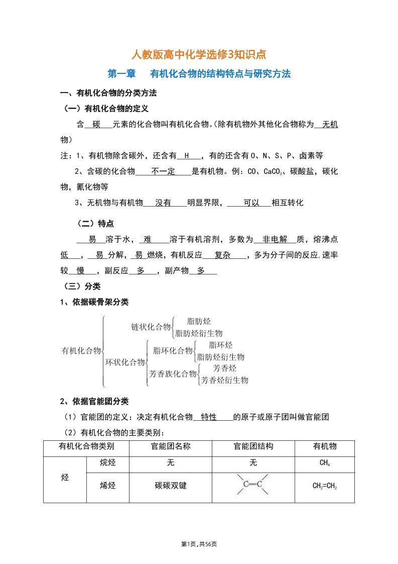 21-新人教版高中化学选修3知识点_练习题|试卷|知识点|复习提纲