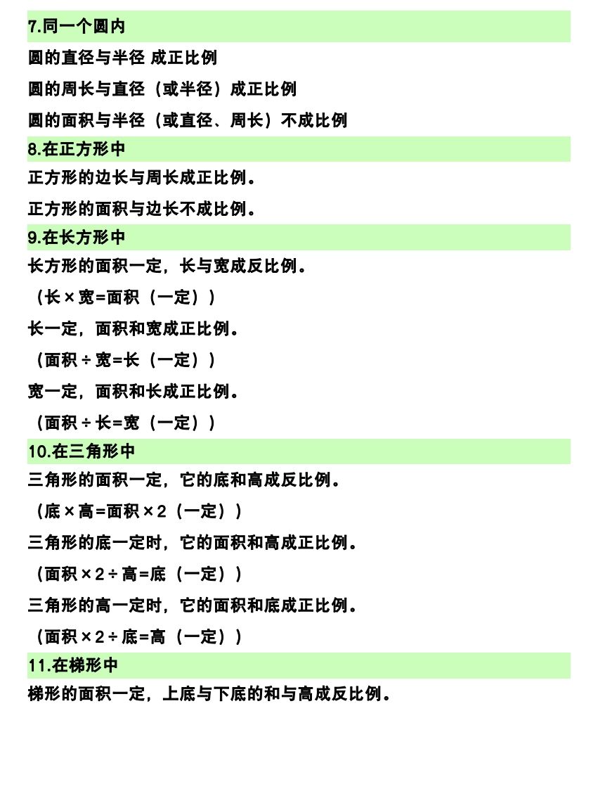 图片[2]_六下数学（正比例和反比例）易错知识点_练习题|试卷|知识点|复习提纲