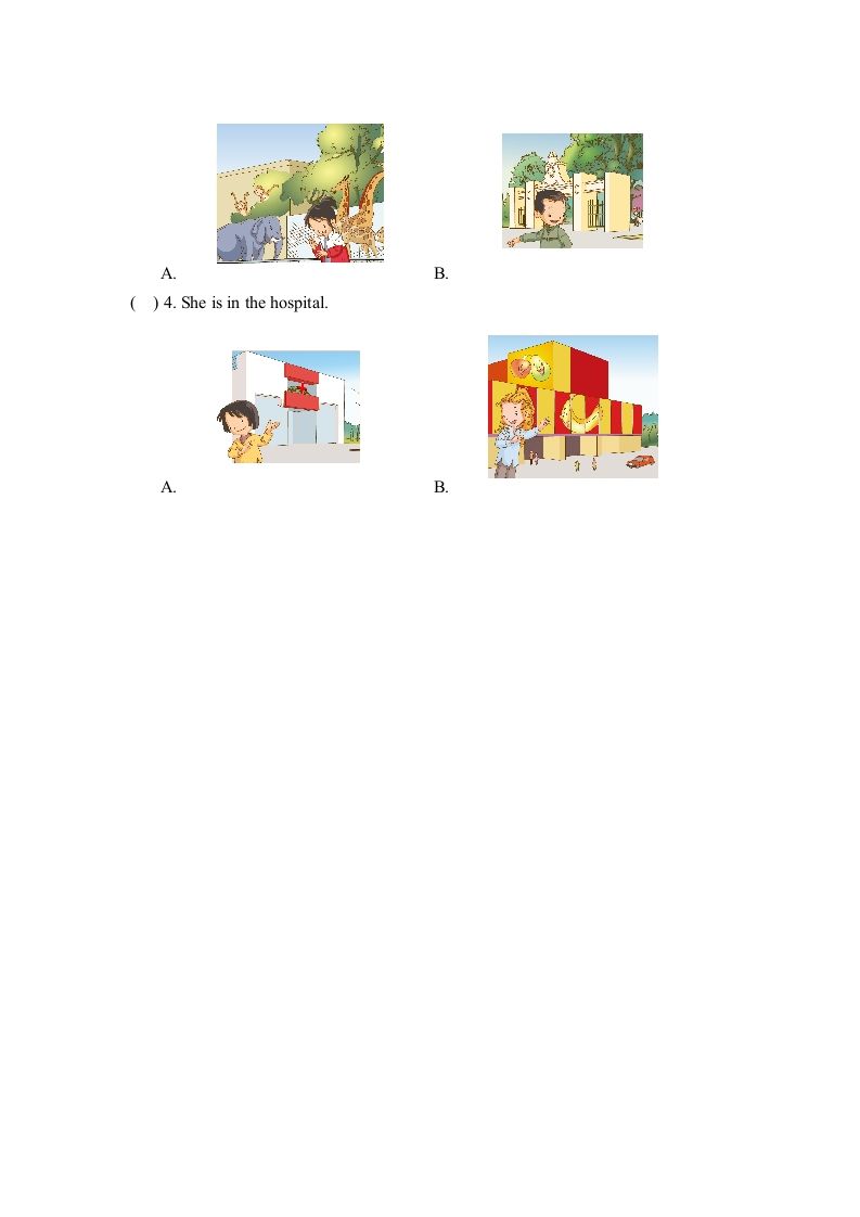 图片[3]_二年级英语上册Unit4_单元测试卷（人教版一起点）_练习题|试卷|知识点|复习提纲