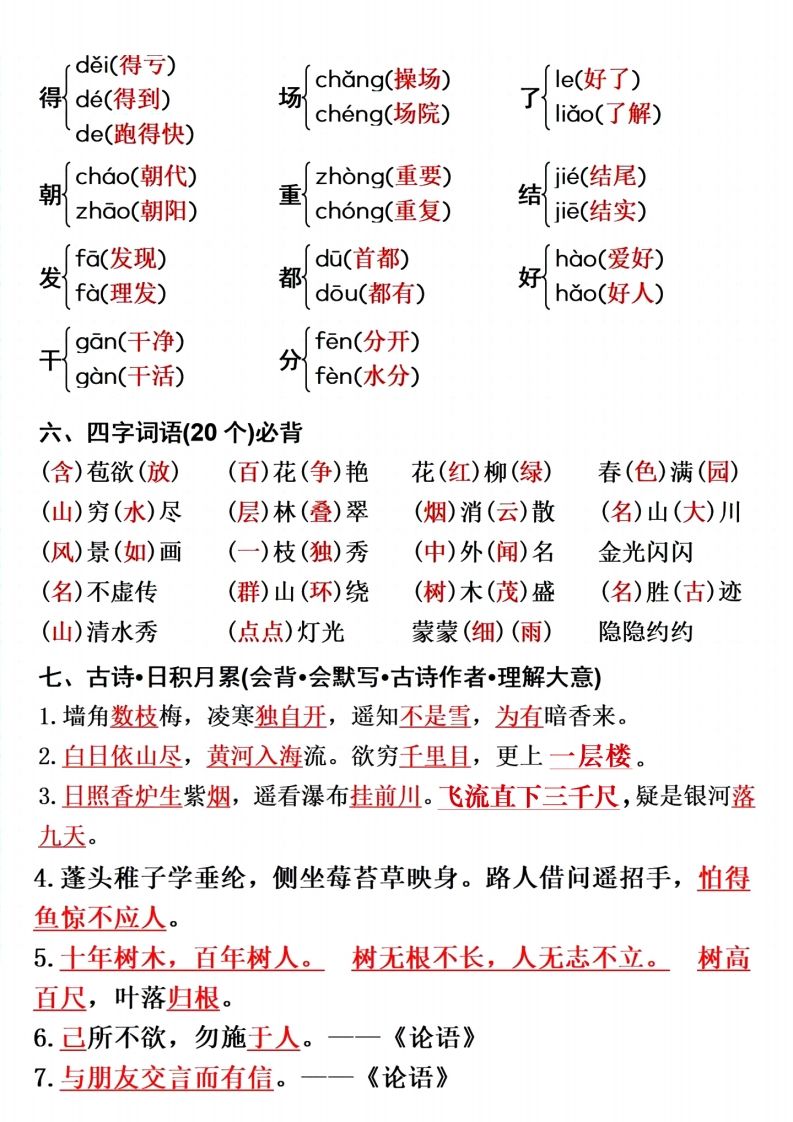 图片[3]_二上语文单元重点预习_练习题|试卷|知识点|复习提纲