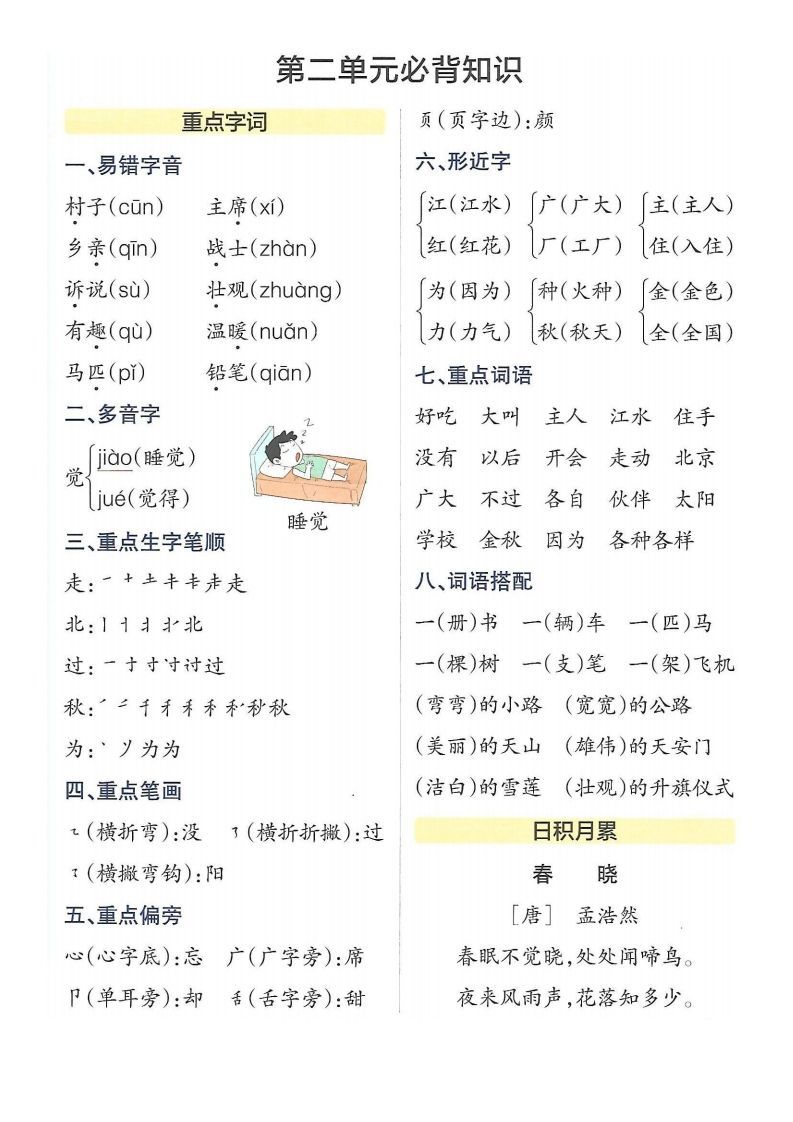 图片[3]_5_一年级下册语文知识点总结_练习题|试卷|知识点|复习提纲