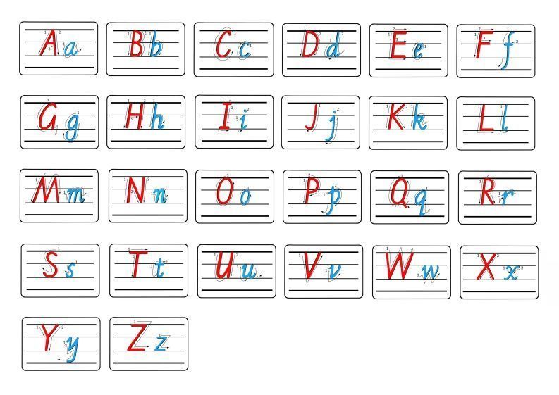 【控笔】字母描红+笔顺彩色款_练习题|试卷|知识点|复习提纲