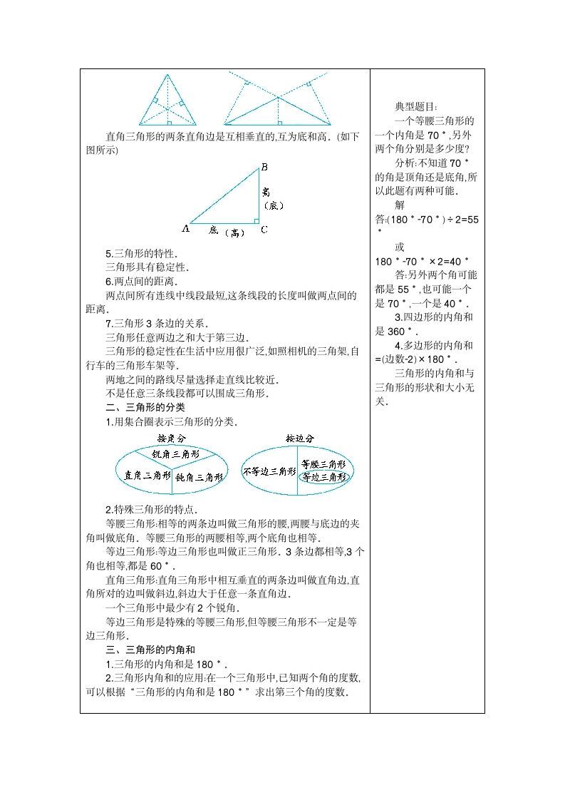 图片[2]_四年级数学下册5.三角形(1)_练习题|试卷|知识点|复习提纲