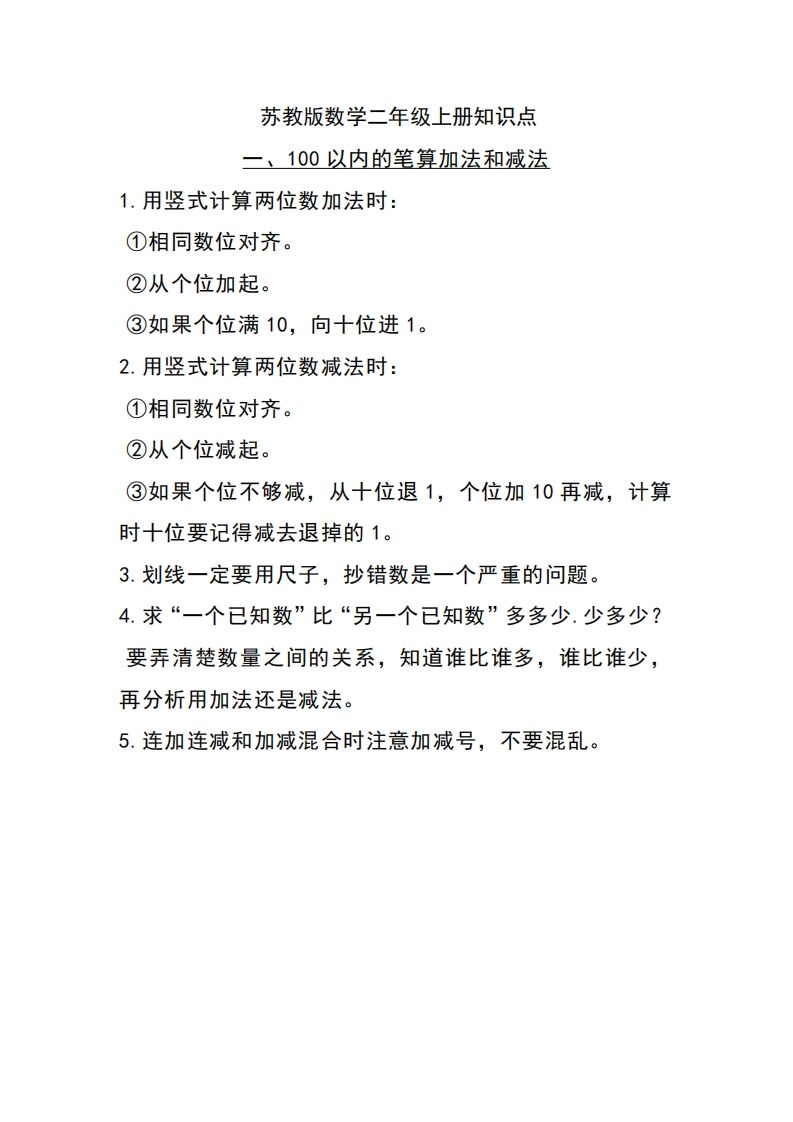 二上苏教数学知识点重点汇总_练习题|试卷|知识点|复习提纲