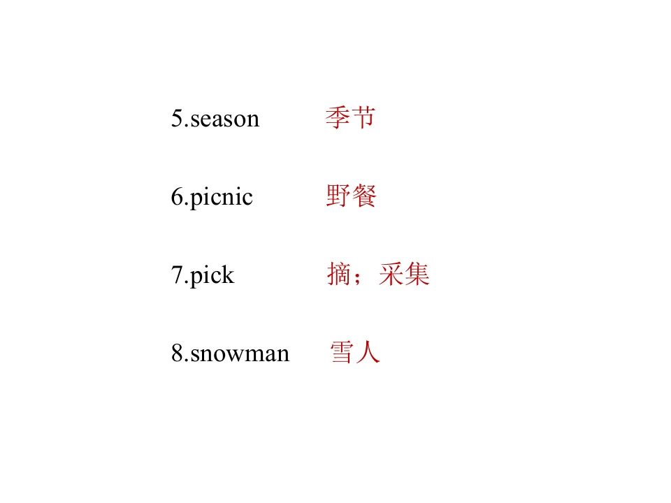 图片[3]_五年级英语下册知识清单课件-unit2∣(共9张PPT)（人教PEP版）_练习题|试卷|知识点|复习提纲