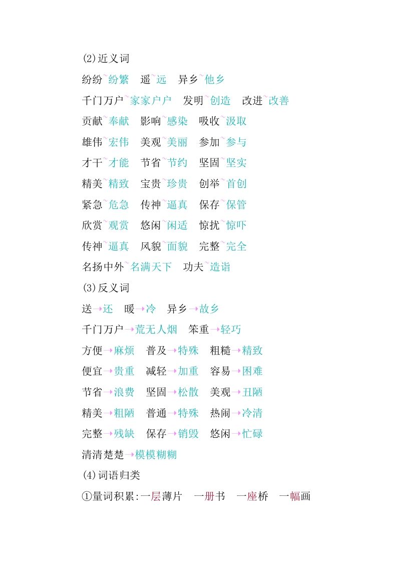 图片[3]_三年级语文下册第三单元知识小结_练习题|试卷|知识点|复习提纲