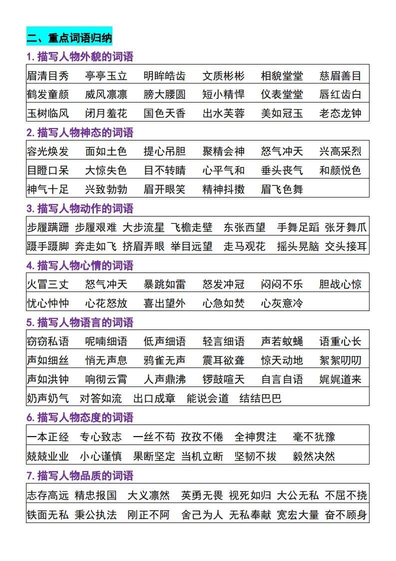 图片[2]_【四上】语文必背汇总_练习题|试卷|知识点|复习提纲