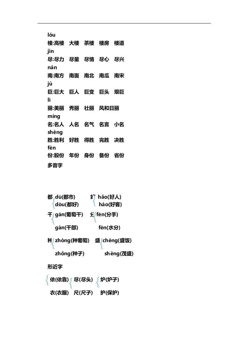 图片[2]_二上语文第四单元知识重点_练习题|试卷|知识点|复习提纲