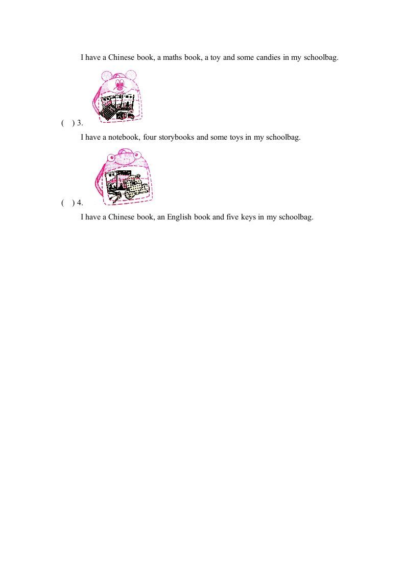 图片[2]_四年级英语上册Unit2_B_Read_and_write同步习题（人教版一起点）_练习题|试卷|知识点|复习提纲