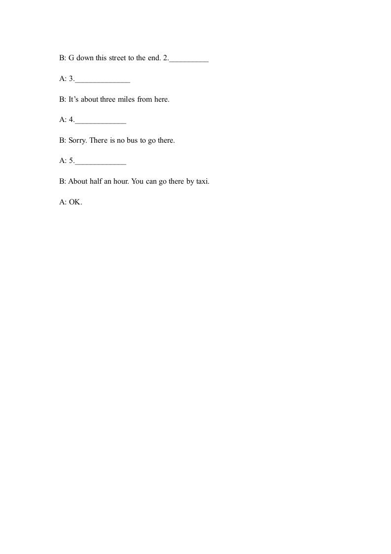 图片[3]_六年级英语上册Unit2waystogotoschoolpartB人教（PEP)（秋）（人教版PEP）_练习题|试卷|知识点|复习提纲