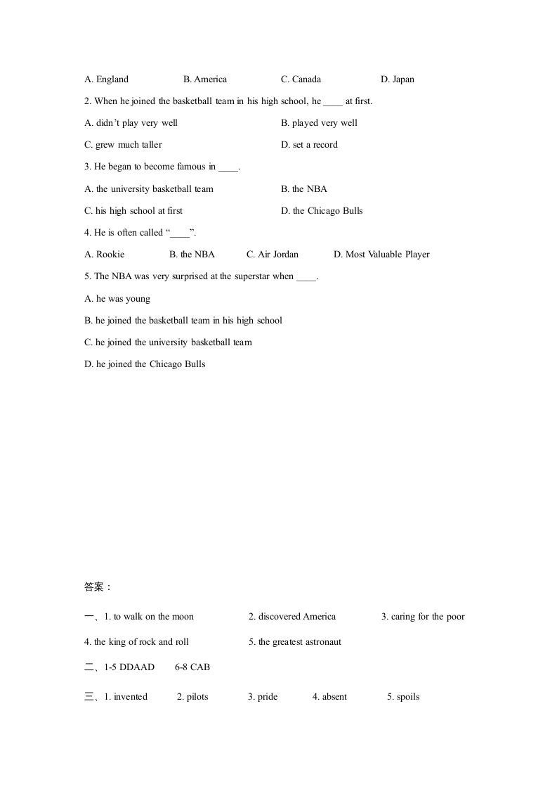 图片[3]_六年级英语上册Unit5FamousPeopleLesson2同步练习3（人教版一起点）_练习题|试卷|知识点|复习提纲