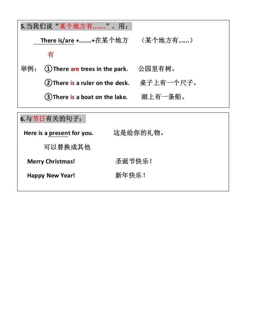 图片[3]_二年级英语上册知识点汇总（人教版一起点）_练习题|试卷|知识点|复习提纲