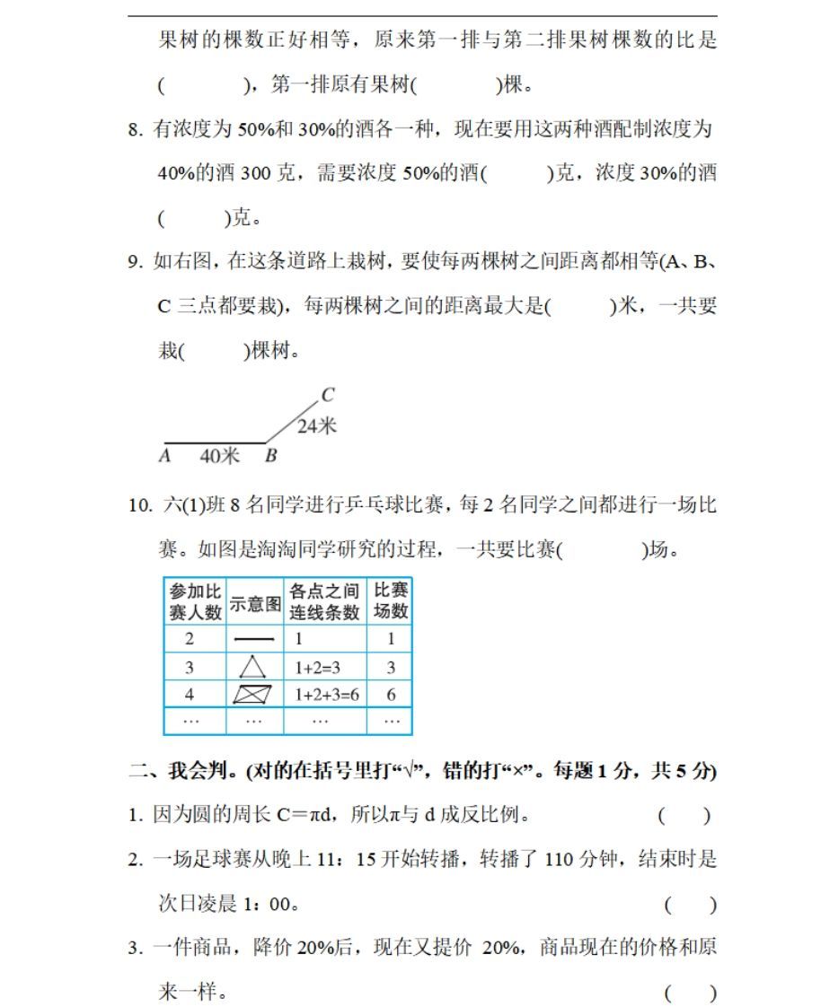图片[2]_小升初数学复习仿真试卷1人教版_练习题|试卷|知识点|复习提纲