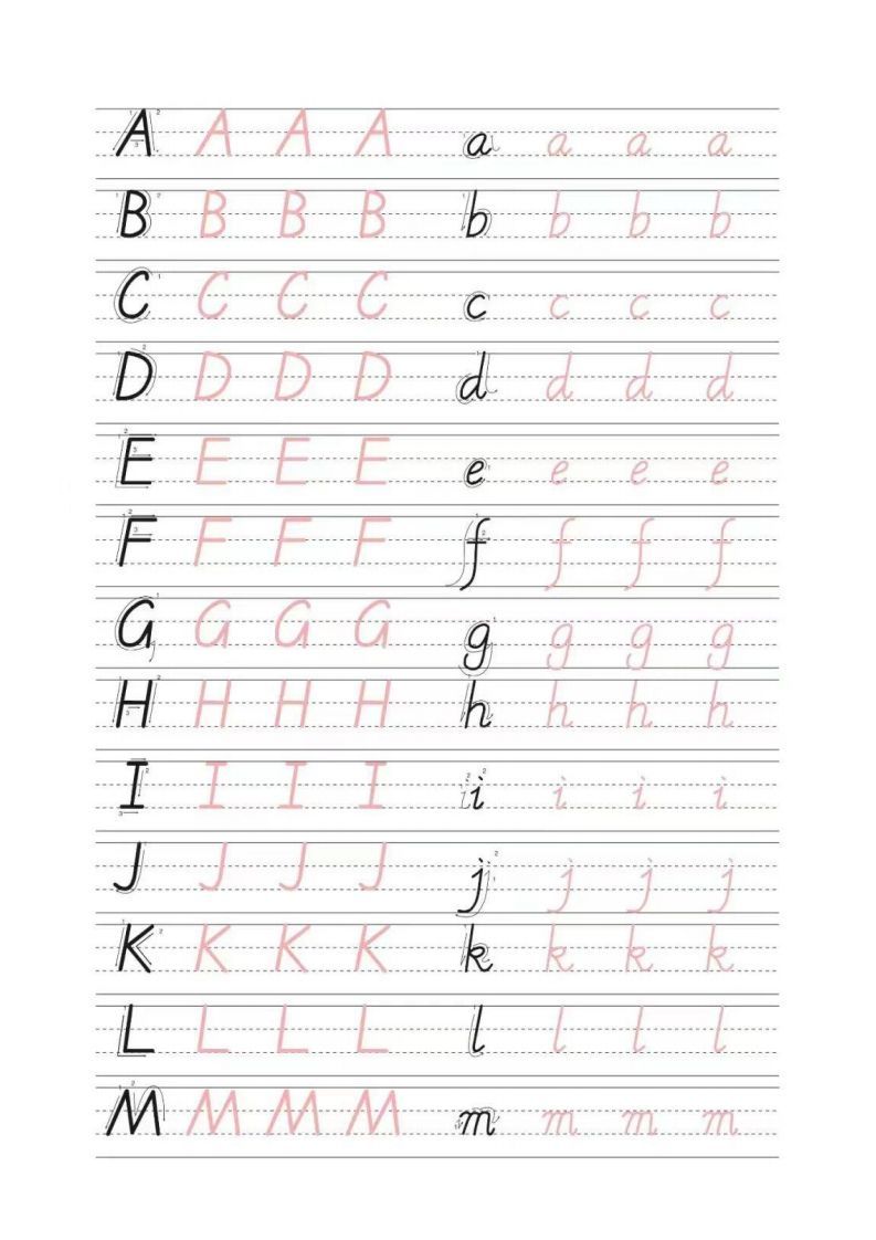 书写体26个字母_练习题|试卷|知识点|复习提纲