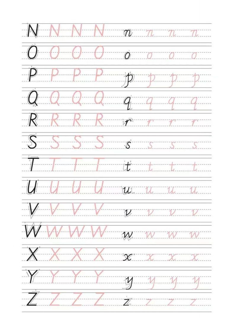 图片[2]_书写体26个字母_练习题|试卷|知识点|复习提纲