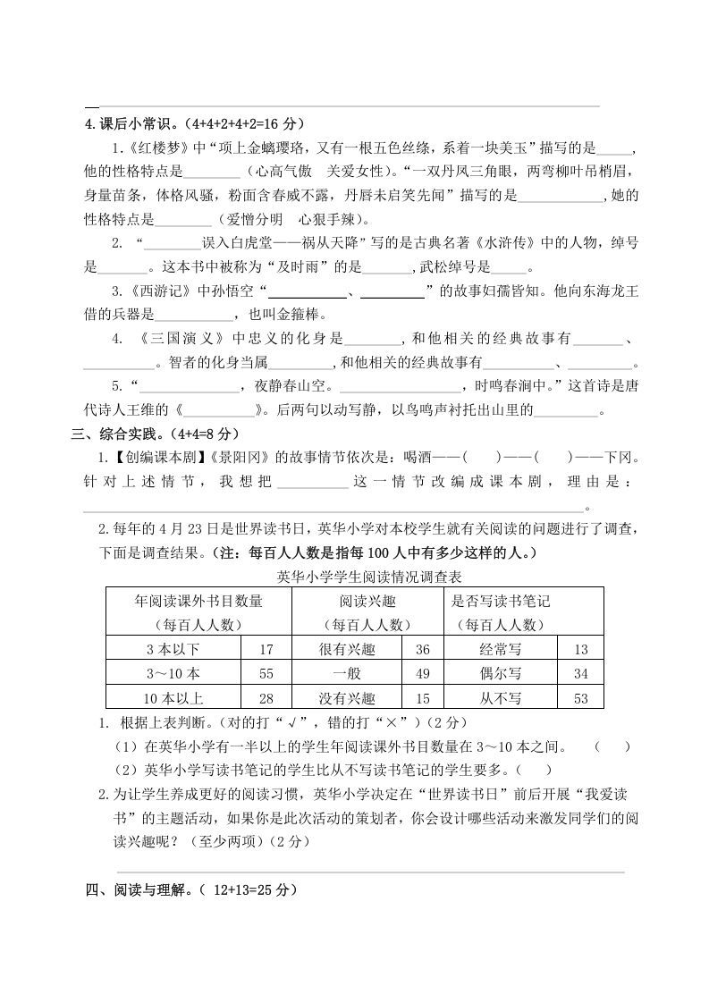 图片[2]_五年级数学下册第二单元测试卷（单元测试）_练习题|试卷|知识点|复习提纲