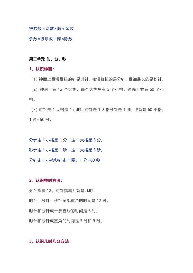 图片[2]_苏教版数学2年级下册数学知识点_练习题|试卷|知识点|复习提纲