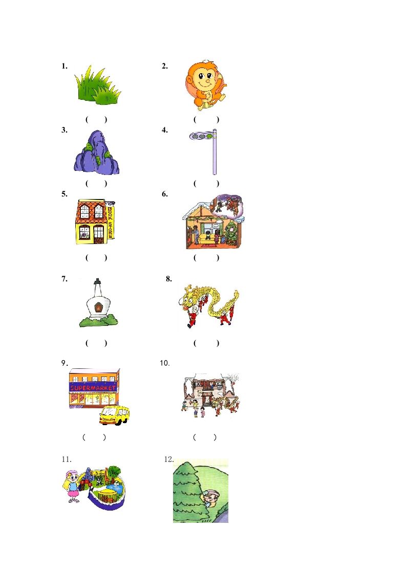 图片[3]_二年级英语上册期末质量检测卷(13)（人教版一起点）_练习题|试卷|知识点|复习提纲