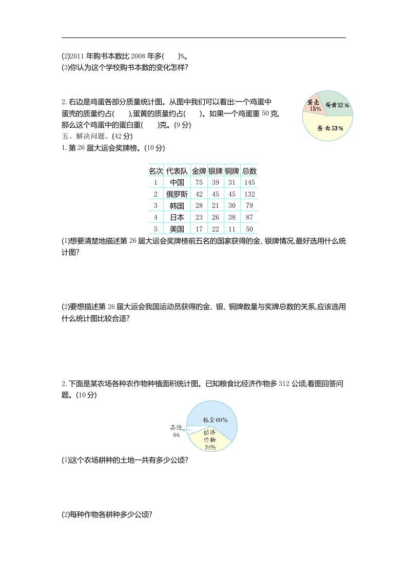 图片[2]_六下青岛63版数学第五单元检测卷-2_练习题|试卷|知识点|复习提纲