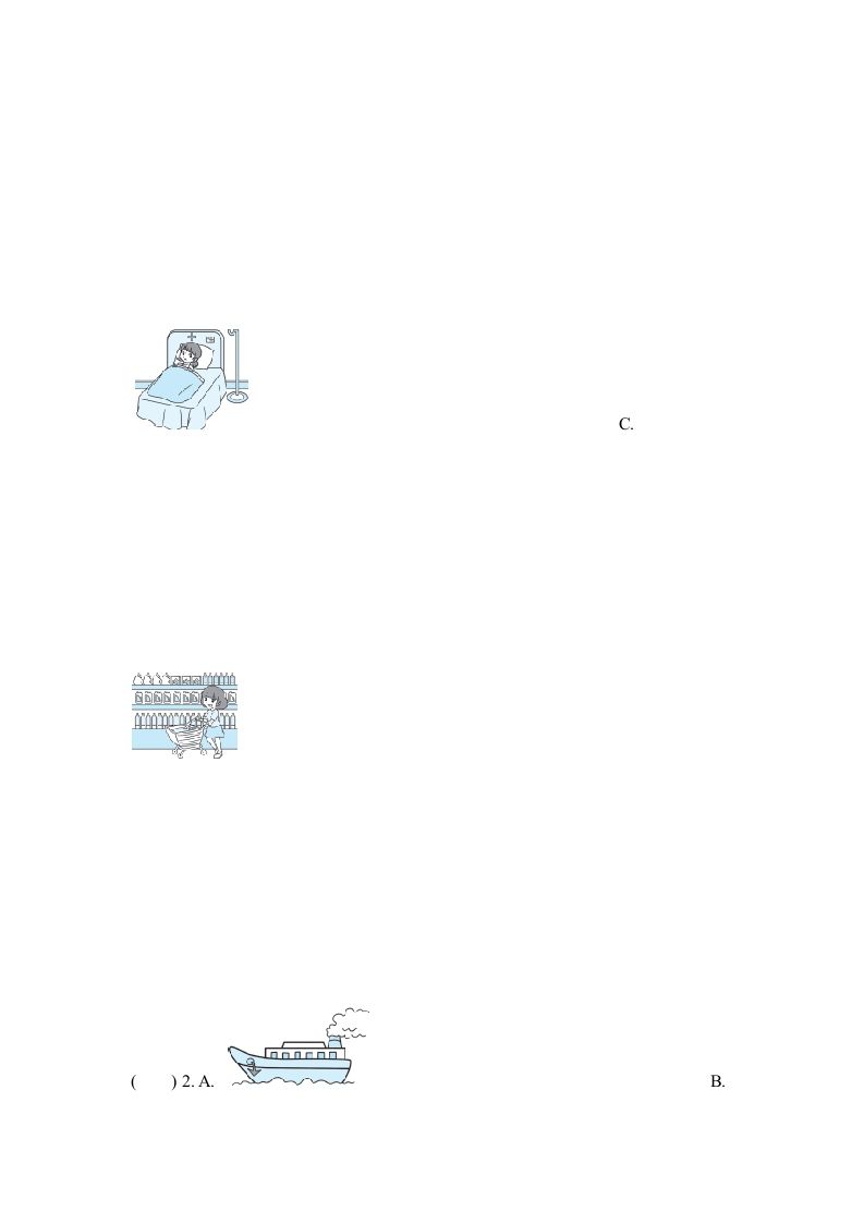 图片[2]_六年级英语上册听力专项复习卷(一)（人教版PEP）_练习题|试卷|知识点|复习提纲