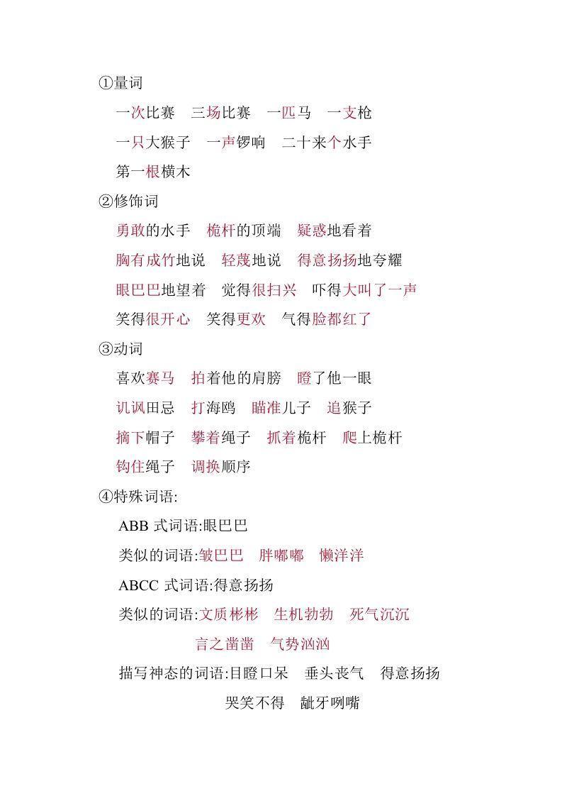 图片[3]_五年级语文下册第六单元知识小结（部编版）_练习题|试卷|知识点|复习提纲