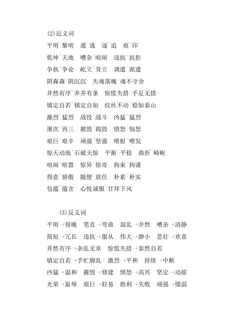 图片[2]_四年级语文下册第七单元知识小结_练习题|试卷|知识点|复习提纲