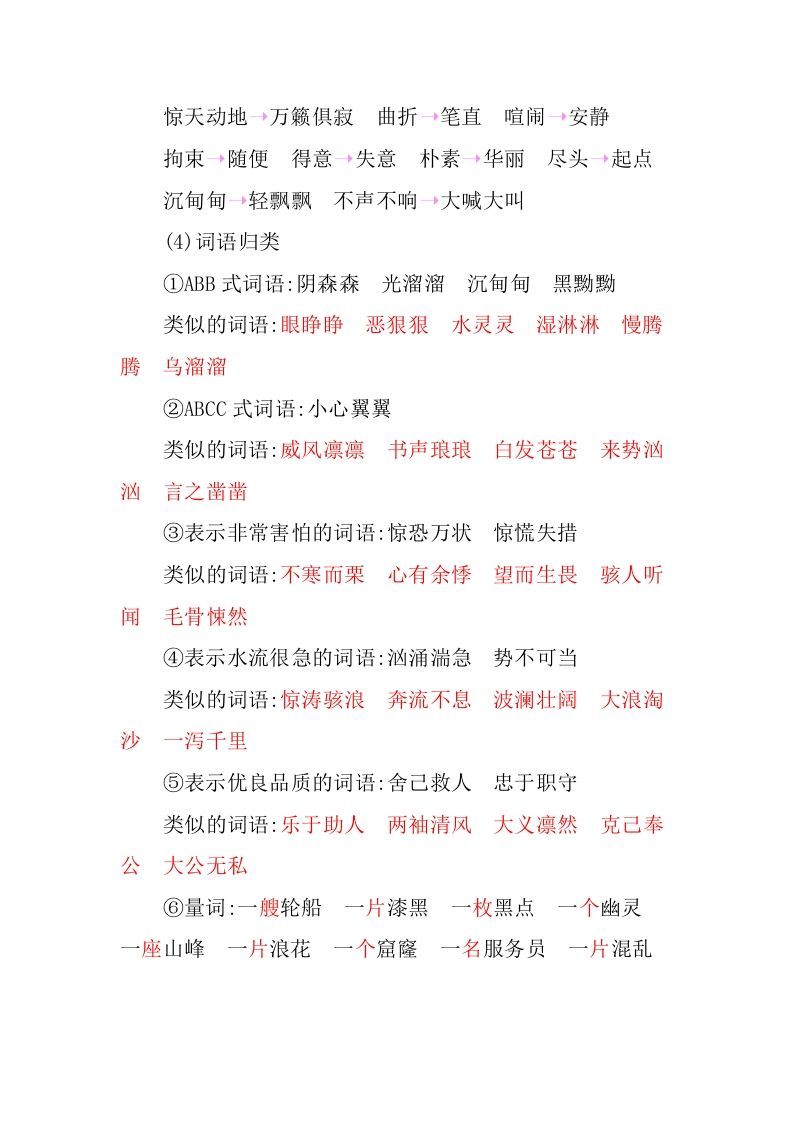 图片[3]_四年级语文下册第七单元知识小结_练习题|试卷|知识点|复习提纲