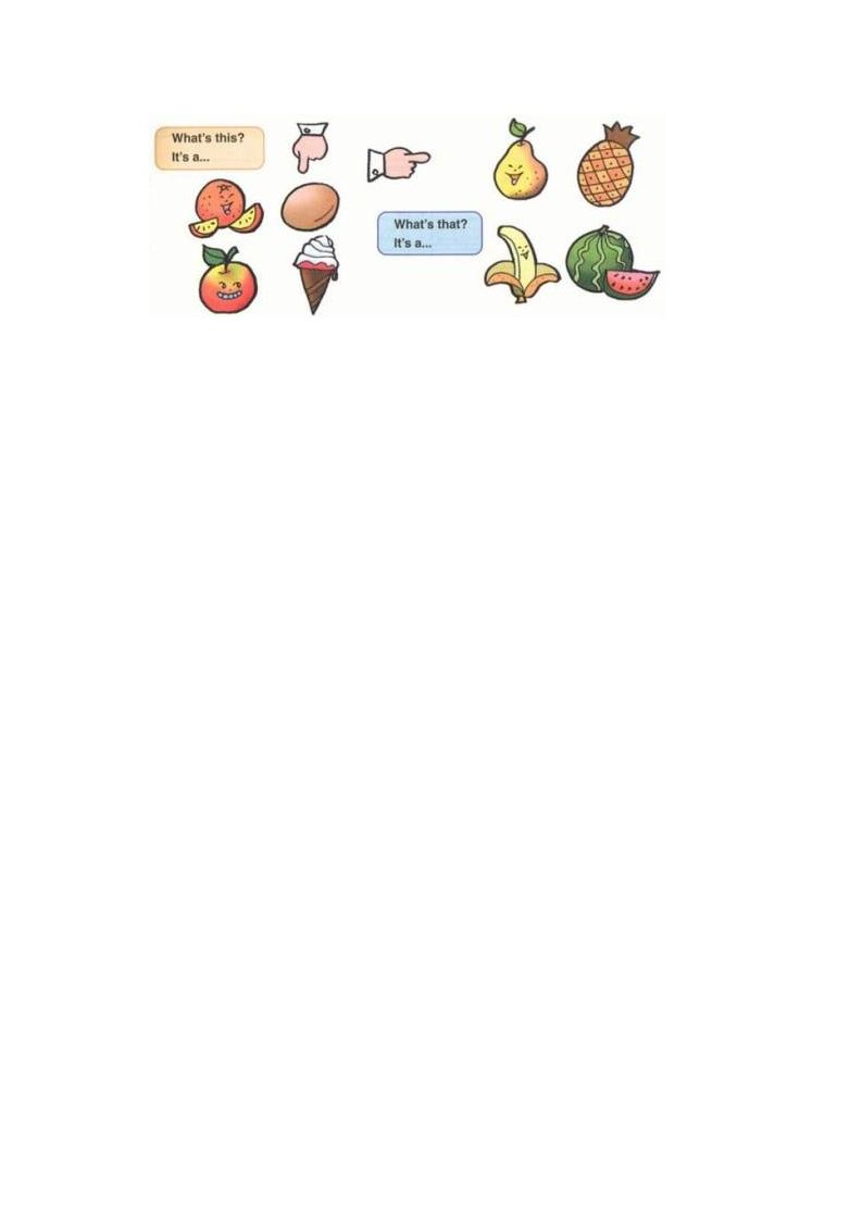 图片[2]_一年级英语上册Unit6+lesson1《Fruit》习题（人教一起点）_练习题|试卷|知识点|复习提纲