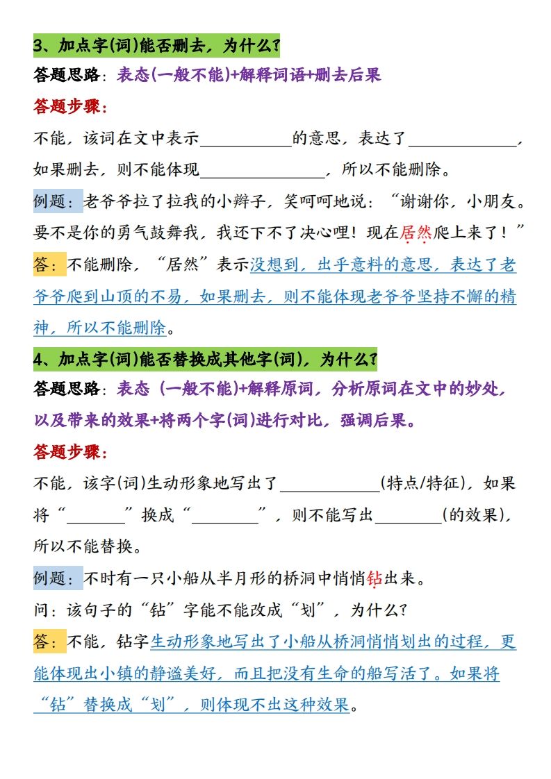 图片[2]_【16条阅读理解常考题型和答题技巧】六下语文_练习题|试卷|知识点|复习提纲