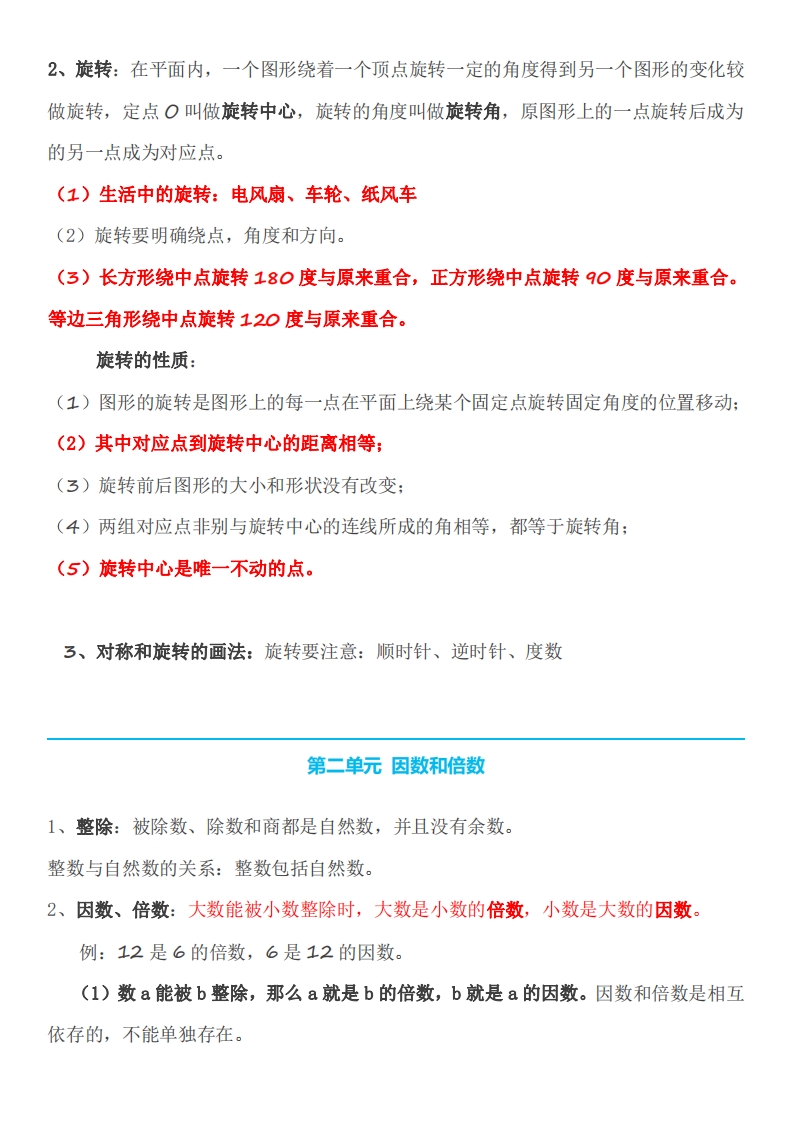 图片[2]_五下数学人教版知识点_练习题|试卷|知识点|复习提纲