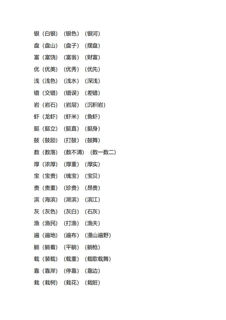 图片[3]_三年级语文上册第六单元知识要点汇总（部编版）_练习题|试卷|知识点|复习提纲