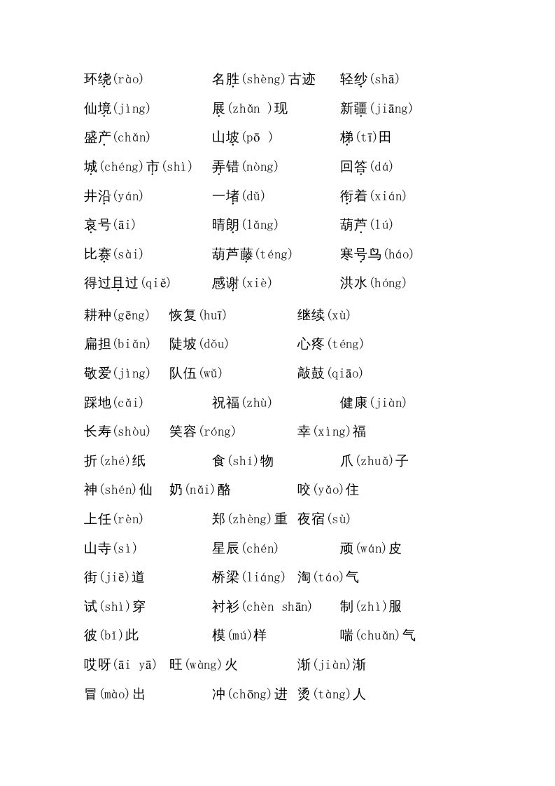 图片[2]_二年级语文上册期末专项知识梳理（部编）_练习题|试卷|知识点|复习提纲