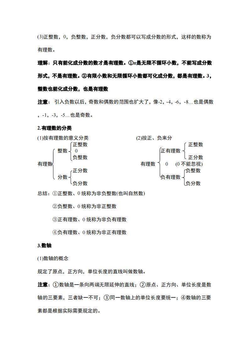 图片[2]_人教版七年级上册数学知识点总结_练习题|试卷|知识点|复习提纲