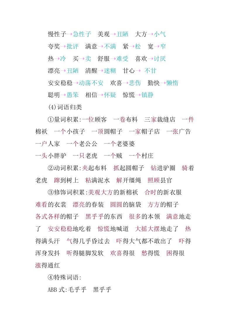 图片[3]_三年级语文下册第八单元知识小结_练习题|试卷|知识点|复习提纲