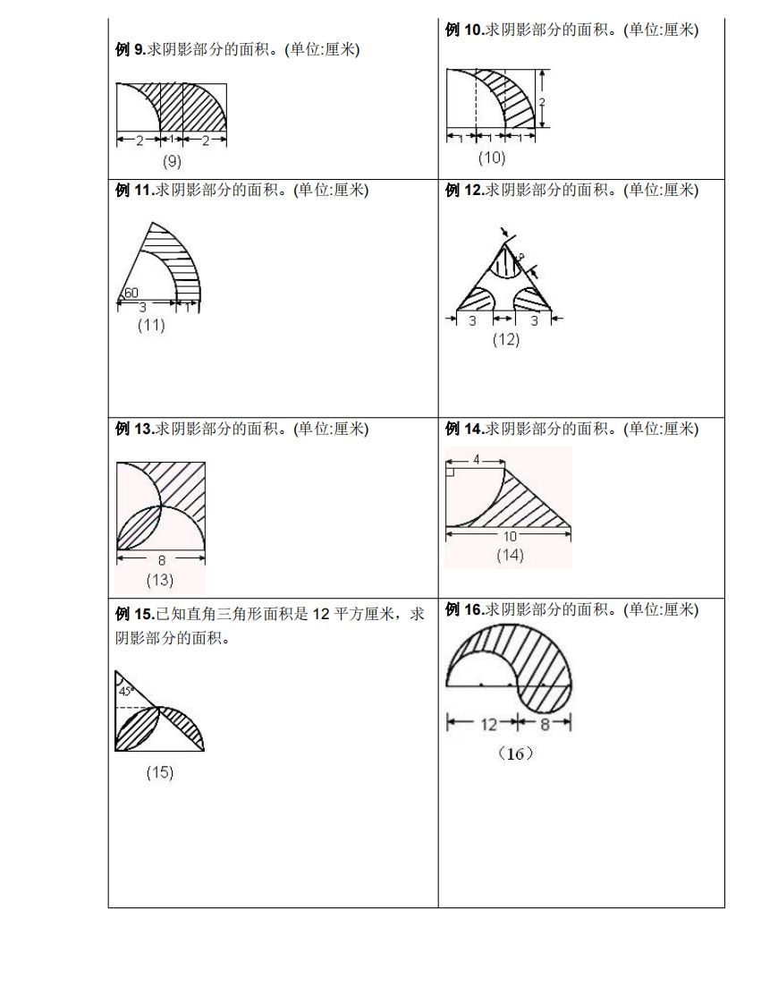 图片[2]_小升初数学重难点求阴影部分面积（含答案解析）_练习题|试卷|知识点|复习提纲