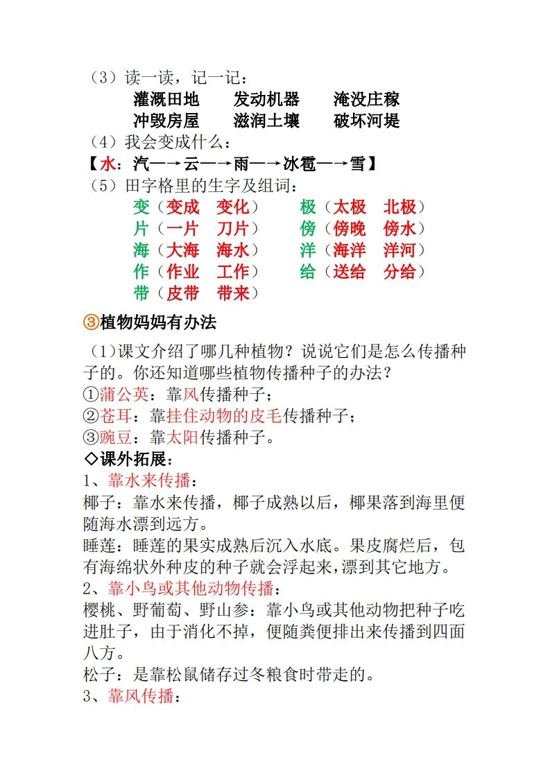 图片[2]_二年级上册语文全册重点知识点汇总_练习题|试卷|知识点|复习提纲