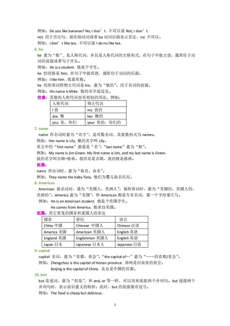 图片[2]_外研版英语七年级上册知识点汇总_练习题|试卷|知识点|复习提纲