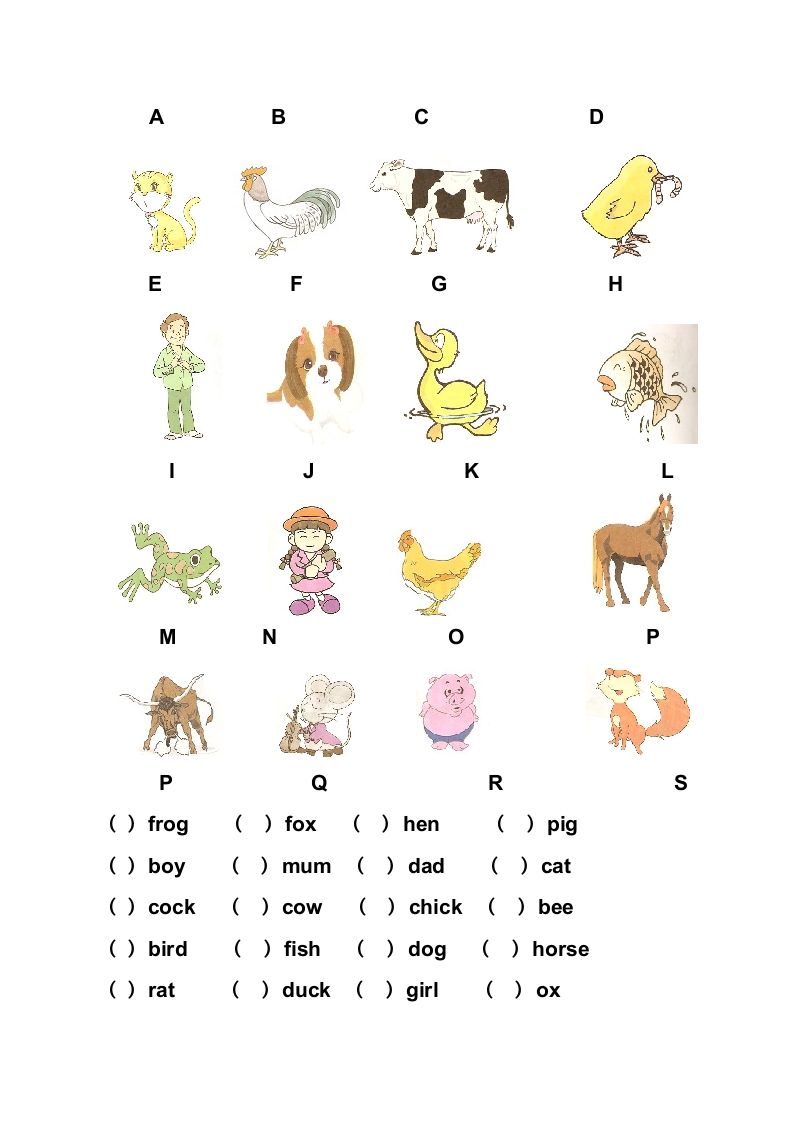 图片[2]_一年级英语上册英语复习试卷（人教一起点）_练习题|试卷|知识点|复习提纲